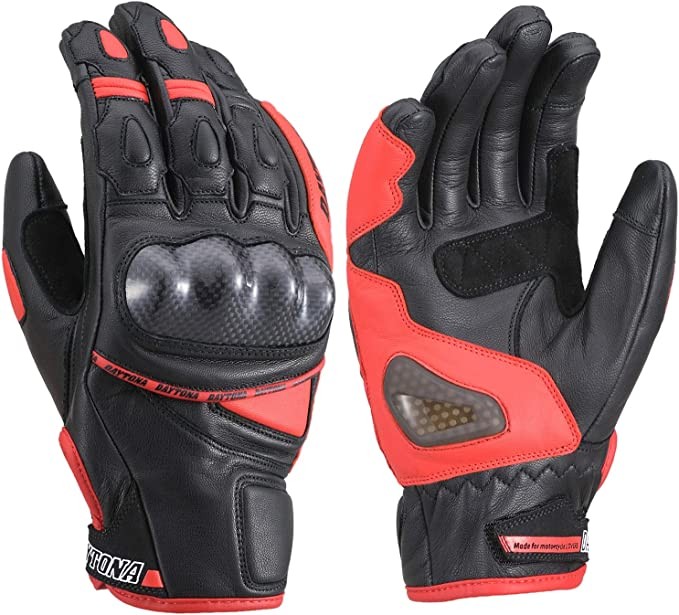 Daytona Motorcycle Gloves Goat Leather Gloves Waterproof For Carbon Fiber Protection Support Touch Screen Genuine Leather
